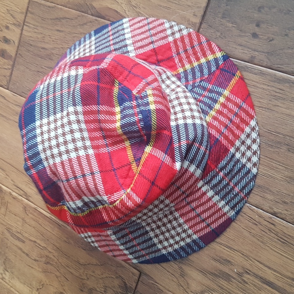 Aerie Fall Plaid/Brown Reversible Bucket Hat